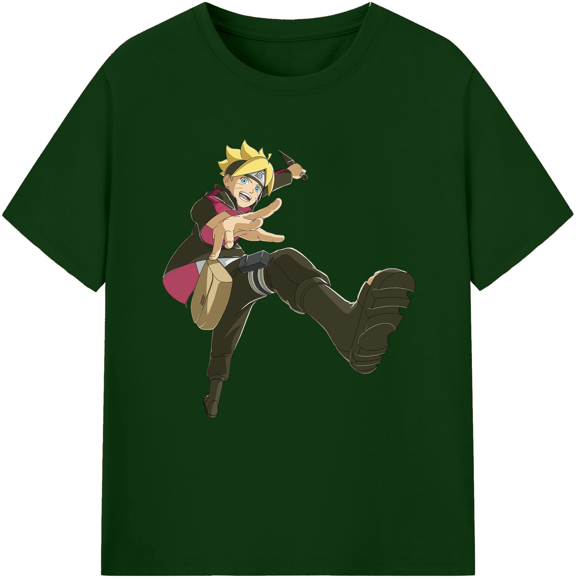 （画像用） NARUTO -ナルト- うずまき ボルト Uzumaki Boruto 綿100％半袖Tシャツ（フロントプリント）